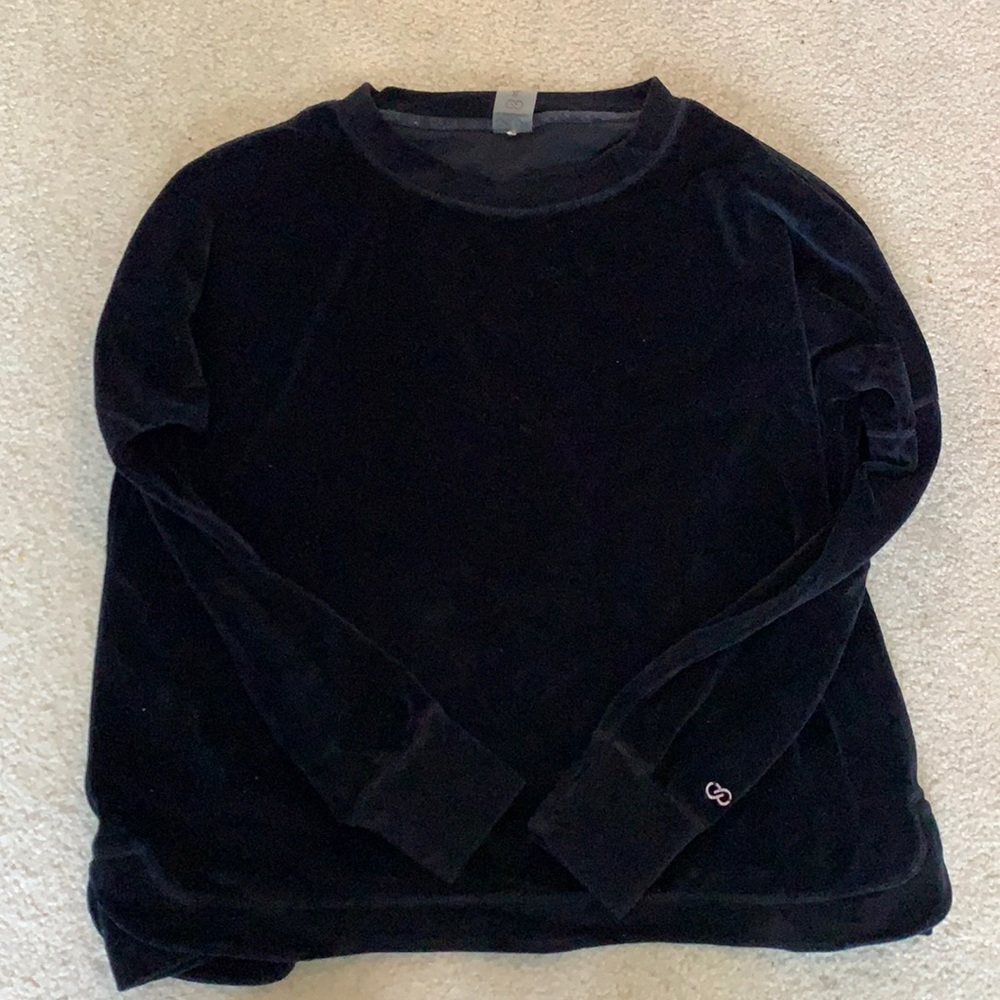 Velvet sweatshirt
